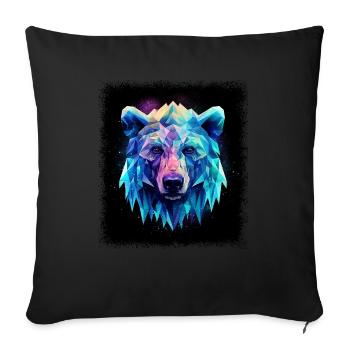 Déclaration bday growler citation drôle dictons mammifère - Housse de coussin décorative 45 x 45 cm - noir - Devant