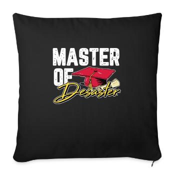 Cadeau de fin d'études de Master of Catastrophe - Housse de coussin décorative 45 x 45 cm - noir - Devant