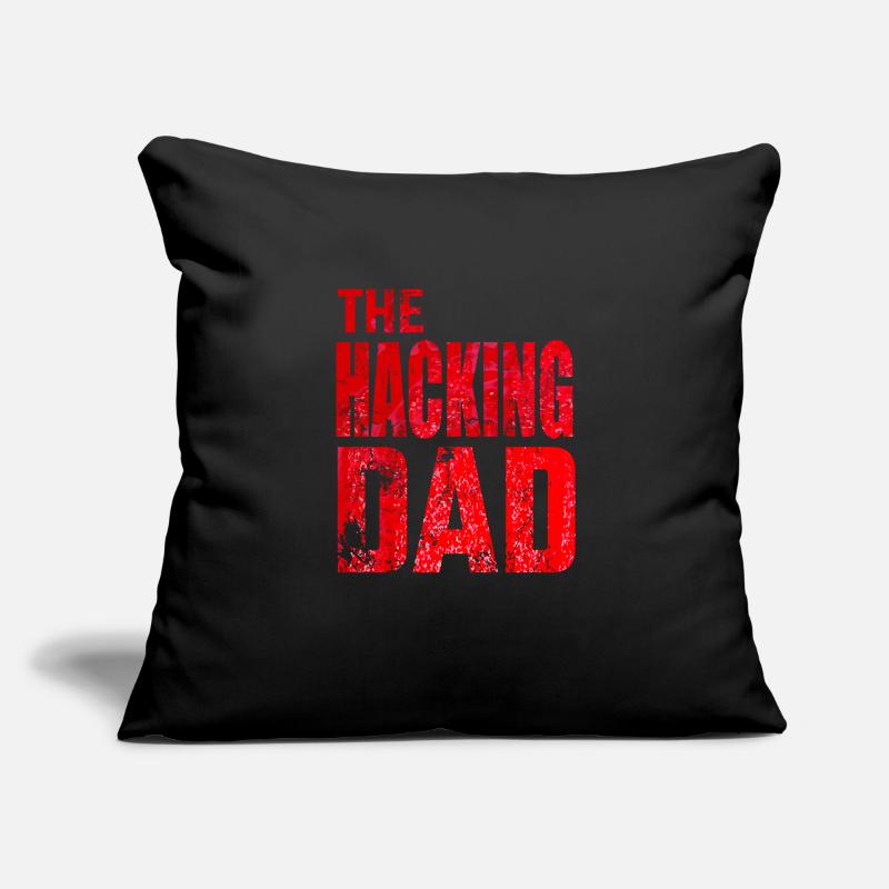 The Hacking Dad Hacker Father Papa Code Computer Sofa pillowcase 17,3'' x 17,3'' (45 x 45 cm)