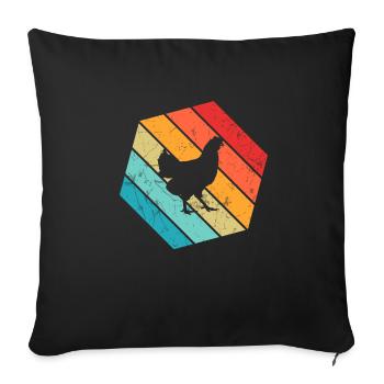 Potato Retro Mashed Potato Farmer Gift - Sofa pillowcase 17,3'' x 17,3'' (45 x 45 cm) - black - Front