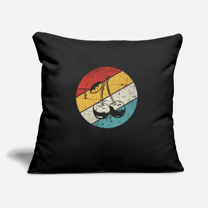 Cherry Retro Fruit Fruit Round Sofa pillowcase 17,3'' x 17,3'' (45 x 45 cm)