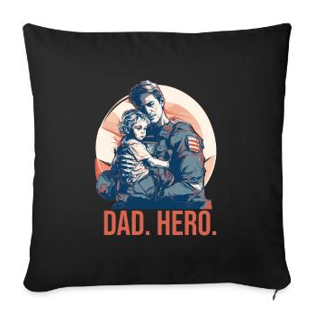 Veteran Day Dad Opa Veteranen - Sofakissenbezug 45 x 45 cm - Schwarz - Vorne