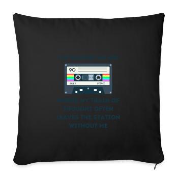 Retro -sarkastisches Alter Spruche - Sofakissenbezug 45 x 45 cm - Schwarz - Vorne