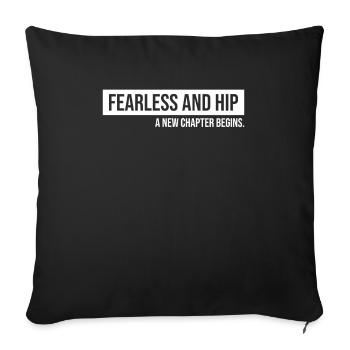 Hip Replacement Surgery Arthroplasty - Sofa pillowcase 17,3'' x 17,3'' (45 x 45 cm) - black - Front