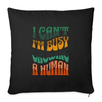 Je n’arrive pas à tomber enceinte Grossesse - Housse de coussin décorative 45 x 45 cm - noir - Devant
