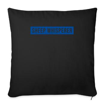 Sheep Whisperer Sheep - Sofa pillowcase 17,3'' x 17,3'' (45 x 45 cm) - black - Front