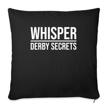 Flüstern Derby Secrets Horse Racing - Sofakissenbezug 45 x 45 cm - Schwarz - Vorne