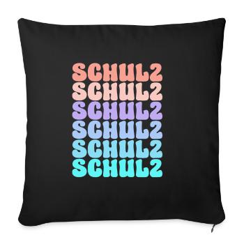 Schulz Family Group Member - Sofa pillowcase 17,3'' x 17,3'' (45 x 45 cm) - black - Front