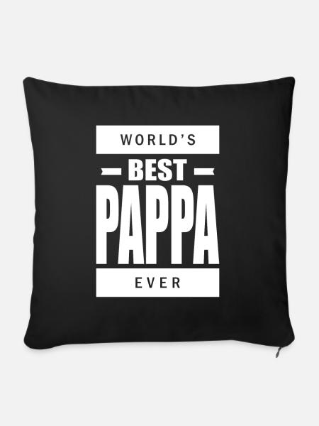 Bester Pappa - Sofakissenbezug 45 x 45 cm - Schwarz