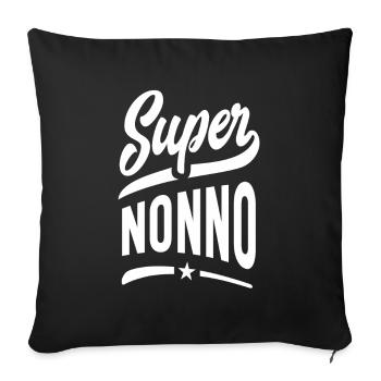 Super Nonno - Sofa pillowcase 17,3'' x 17,3'' (45 x 45 cm) - black - Front