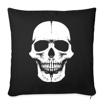 Skull Head Fun - 666 - Schädel - Sofa pillowcase 17,3'' x 17,3'' (45 x 45 cm) - black - Front
