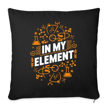 Chemiker Chemie Wissenschaft Atom Molecule - Sofakissenbezug 45 x 45 cm - Schwarz - Vorne
