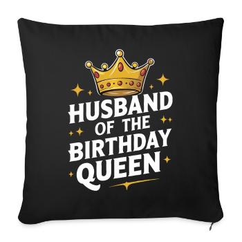 Husband, Spouse, Family, Wedding - Sofa pillowcase 17,3'' x 17,3'' (45 x 45 cm) - black - Front