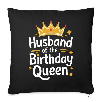 Husband, Spouse, Family, Wedding - Sofa pillowcase 17,3'' x 17,3'' (45 x 45 cm) - black - Front