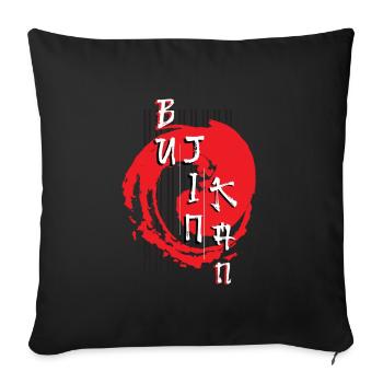 Bujinkan, Bujinkan japonais, arts martiaux, - Housse de coussin décorative 45 x 45 cm - noir - Devant