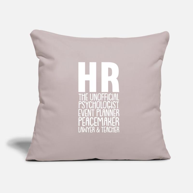 Human Resources Human Resources Manager Slogan Gift Sofa pillowcase 17,3'' x 17,3'' (45 x 45 cm)