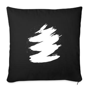 Coups - Housse de coussin décorative 45 x 45 cm - noir - Devant