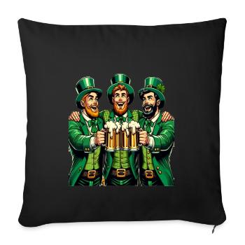 Santé entre amis - Housse de coussin décorative 45 x 45 cm - noir - Devant