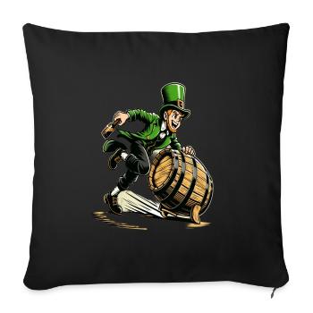 Swift Leprechaun (Irish Leprechaun) Runner - Sofa pillowcase 17,3'' x 17,3'' (45 x 45 cm) - black - Front