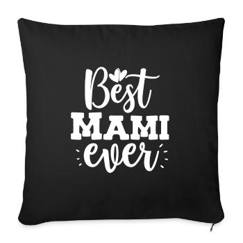 This is what a cool mom looks like from mommy Switzerland mother - Sofa pillowcase 17,3'' x 17,3'' (45 x 45 cm) - black - Front