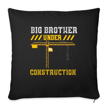 Big Brother Under Construction - Sofakissenbezug 45 x 45 cm - Schwarz - Vorne