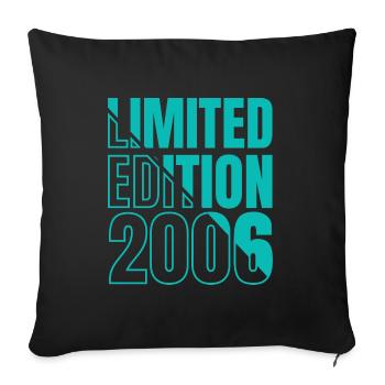 2006 Limited Edition Birthday - Sofa pillowcase 17,3'' x 17,3'' (45 x 45 cm) - black - Front