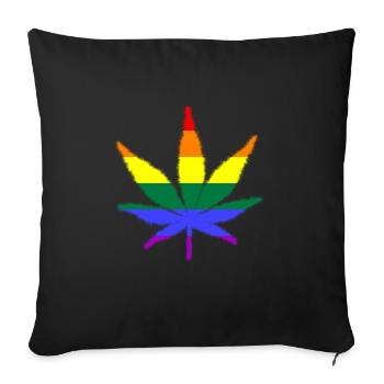 lgbt, love is love, csd, pride - Sofakissenbezug 45 x 45 cm - Schwarz - Vorne