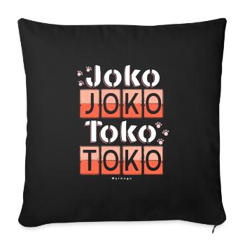 Soit Toko Toko II - Housse de coussin décorative 45 x 45 cm - noir - Devant