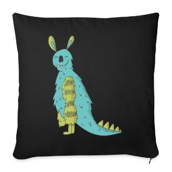 monster - Sofa pillowcase 17,3'' x 17,3'' (45 x 45 cm) - black - Front