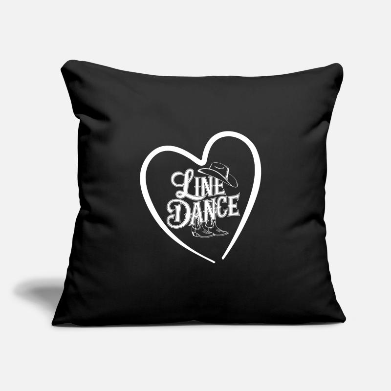 Conception de danse en ligne pour danseurs et groupe de danse Housse de coussin décorative 45 x 45 cm