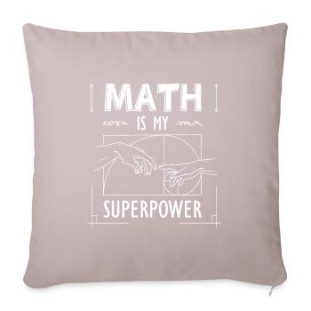 Fibonacci Nombre d’or Math Art Spirale - Housse de coussin décorative 45 x 45 cm - taupe clair - Devant