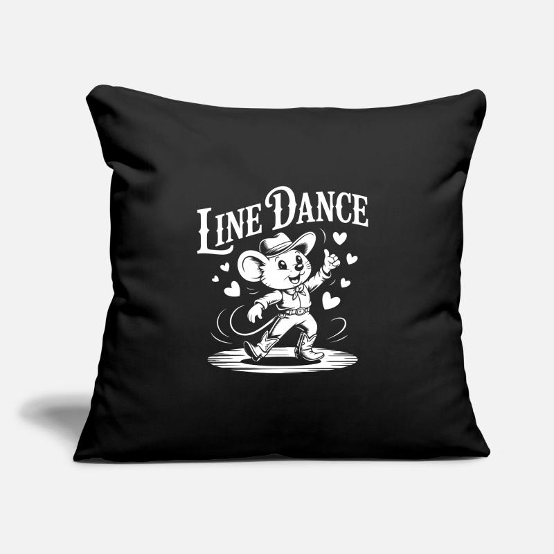 Line Dance Mouse Funny Mouse Dancing Line Dance Sofa pillowcase 17,3'' x 17,3'' (45 x 45 cm)