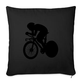 Cyclisme sur route Vélo de route Vélo de route Femmes Vélo de route - Housse de coussin décorative 45 x 45 cm - noir - Devant