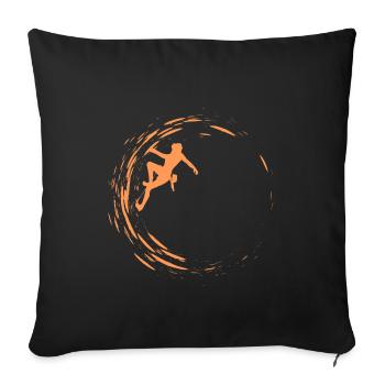 Bouldering - Sofa pillowcase 17,3'' x 17,3'' (45 x 45 cm) - black - Front