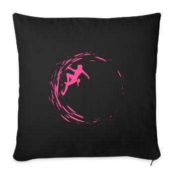 Bouldering - Sofa pillowcase 17,3'' x 17,3'' (45 x 45 cm) - black - Front