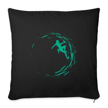 Bouldering - Sofa pillowcase 17,3'' x 17,3'' (45 x 45 cm) - black - Front