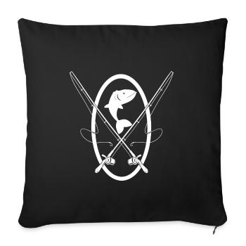 Angler - Sofa pillowcase 17,3'' x 17,3'' (45 x 45 cm) - black - Front