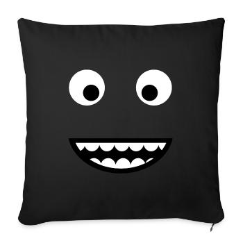 Monster! funny pictures, kids, fun - Sofa pillowcase 17,3'' x 17,3'' (45 x 45 cm) - black - Front