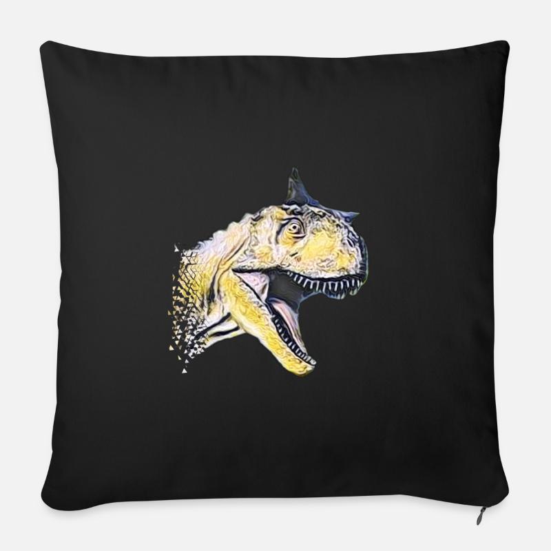 Carnotaurus - Sofakissenbezug 45 x 45 cm - Schwarz