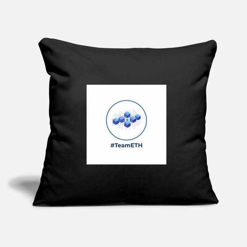 TeamETH node network Sofa pillowcase 17,3'' x 17,3'' (45 x 45 cm)