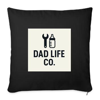 Dad Life Co Tool Bottles - Sofa pillowcase 17,3'' x 17,3'' (45 x 45 cm) - black - Front