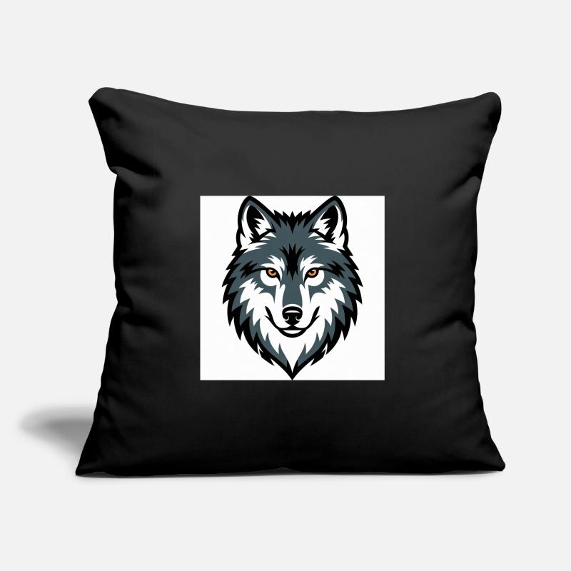 Wolf Graphic Emblem Sofa pillowcase 17,3'' x 17,3'' (45 x 45 cm)