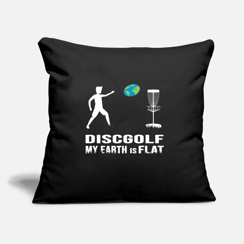 discgolf discgolf player with frisbee disc Sofa pillowcase 17,3'' x 17,3'' (45 x 45 cm)