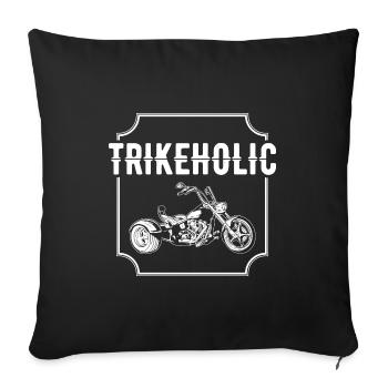 Trike - Sofakissenbezug 45 x 45 cm - Schwarz - Vorne