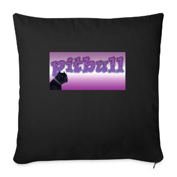 logo - Housse de coussin décorative 45 x 45 cm - noir - Devant