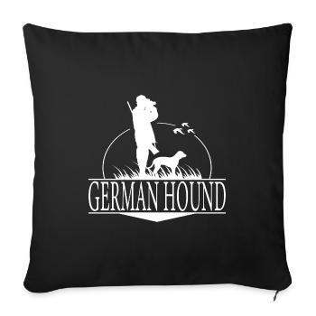 CHIEN ALLEMAND Chiens de chasse Chiens de chasse Wilsigns - Housse de coussin décorative 45 x 45 cm - noir - Devant