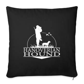 HANOVERIAN HOUND Jagdhunde Jagd Wilsigns - Sofakissenbezug 45 x 45 cm - Schwarz - Vorne