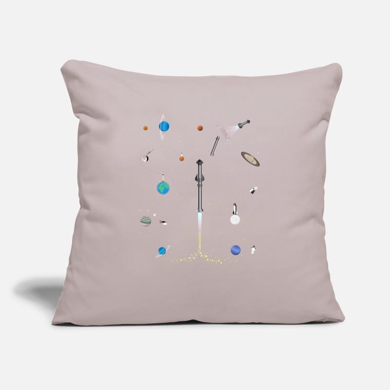 Un modèle Space-x explosion dans l'espace Housse de coussin décorative 45 x 45 cm