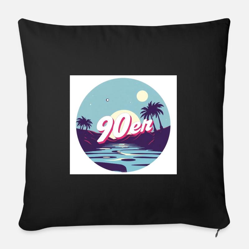 90‘s Summer - Sofakissenbezug 45 x 45 cm - Schwarz