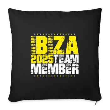 Ibiza 2025 Team - Sofa pillowcase 17,3'' x 17,3'' (45 x 45 cm) - black - Front